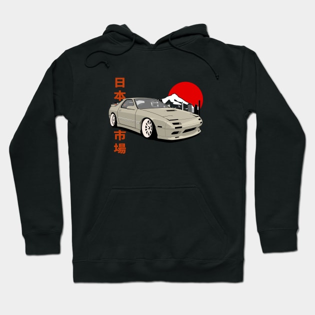 Mazda RX-7 FC Retro Japanese Car Hoodie by Rebellion Store